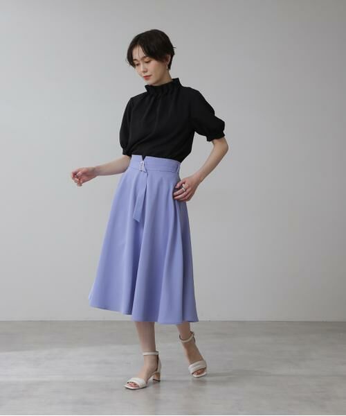 ＊＊N.Natural Beauty Basic / エヌ ナチュラルビューティーベーシック スカート | ゴールドバックルフレアスカート | 詳細6