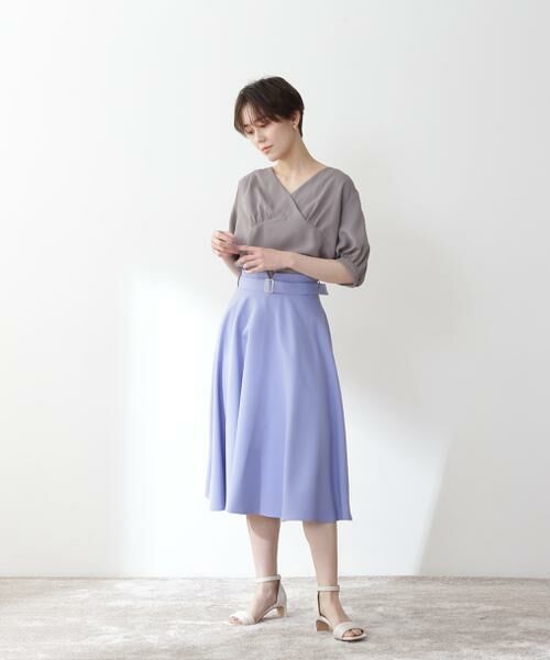 ＊＊N.Natural Beauty Basic / エヌ ナチュラルビューティーベーシック スカート | ゴールドバックルフレアスカート | 詳細9