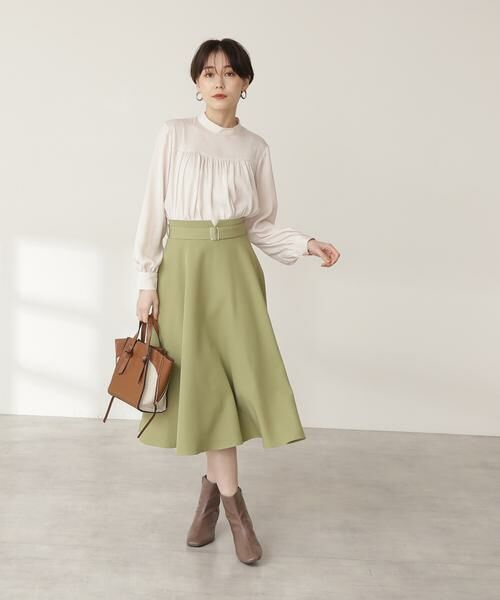 ＊＊N.Natural Beauty Basic / エヌ ナチュラルビューティーベーシック スカート | ゴールドバックルフレアスカート | 詳細15