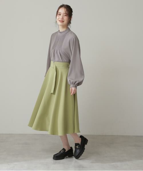 ＊＊N.Natural Beauty Basic / エヌ ナチュラルビューティーベーシック スカート | ゴールドバックルフレアスカート | 詳細17