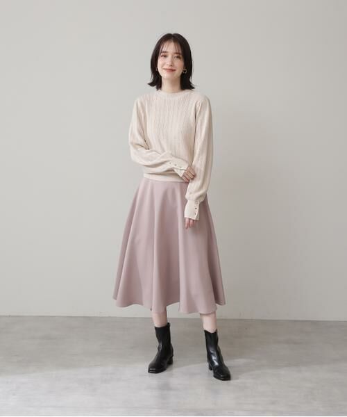 ＊＊N.Natural Beauty Basic / エヌ ナチュラルビューティーベーシック スカート | ゴールドバックルフレアスカート | 詳細22