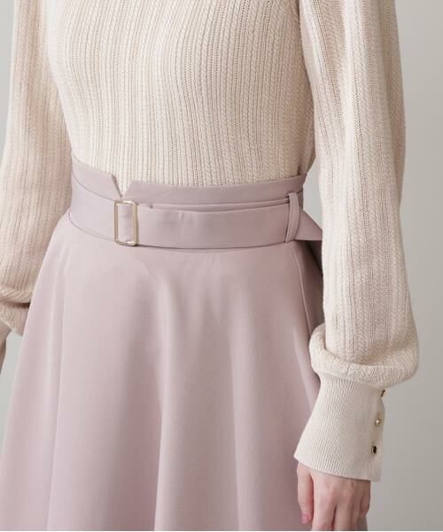 ＊＊N.Natural Beauty Basic / エヌ ナチュラルビューティーベーシック スカート | ゴールドバックルフレアスカート | 詳細26