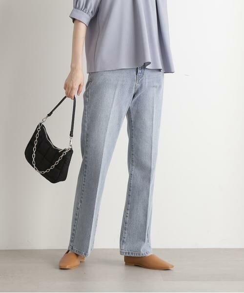 **N.Natural Beauty Basic / エヌ ナチュラルビューティーベーシック パンツ | ナチュラルフレアデニムパンツ | 詳細12
