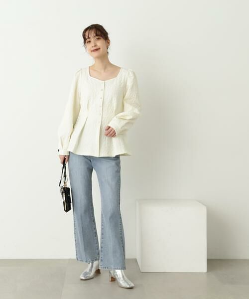 **N.Natural Beauty Basic / エヌ ナチュラルビューティーベーシック パンツ | ナチュラルフレアデニムパンツ | 詳細24