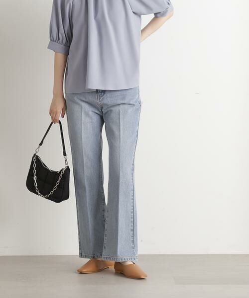 **N.Natural Beauty Basic / エヌ ナチュラルビューティーベーシック パンツ | ナチュラルフレアデニムパンツ | 詳細3