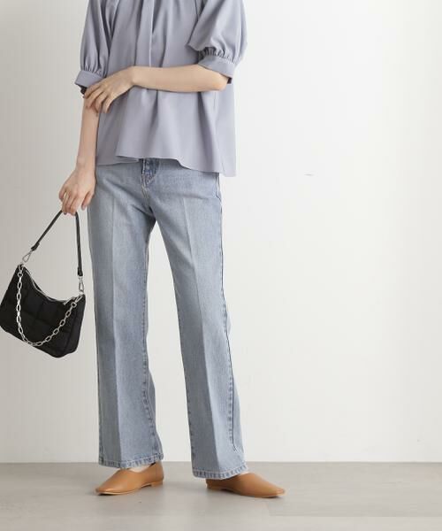 **N.Natural Beauty Basic / エヌ ナチュラルビューティーベーシック パンツ | ナチュラルフレアデニムパンツ | 詳細8