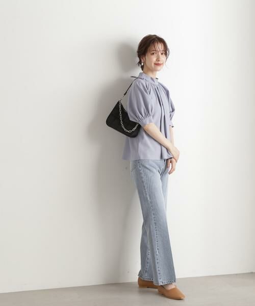 **N.Natural Beauty Basic / エヌ ナチュラルビューティーベーシック パンツ | ナチュラルフレアデニムパンツ | 詳細9