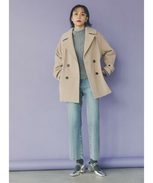 **N.Natural Beauty Basic / エヌ ナチュラルビューティーベーシック パンツ | ナチュラルフレアデニムパンツ(ライトブルー)