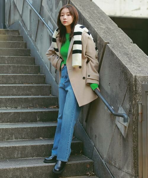 **N.Natural Beauty Basic / エヌ ナチュラルビューティーベーシック パンツ | ナチュラルフレアデニムパンツ(ブルー2)