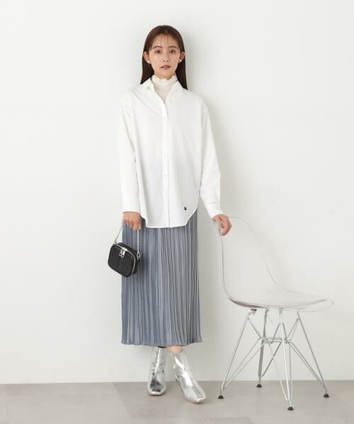 **N.Natural Beauty Basic / エヌ ナチュラルビューティーベーシック スカート | ベロアプリーツストレートスカート | 詳細3