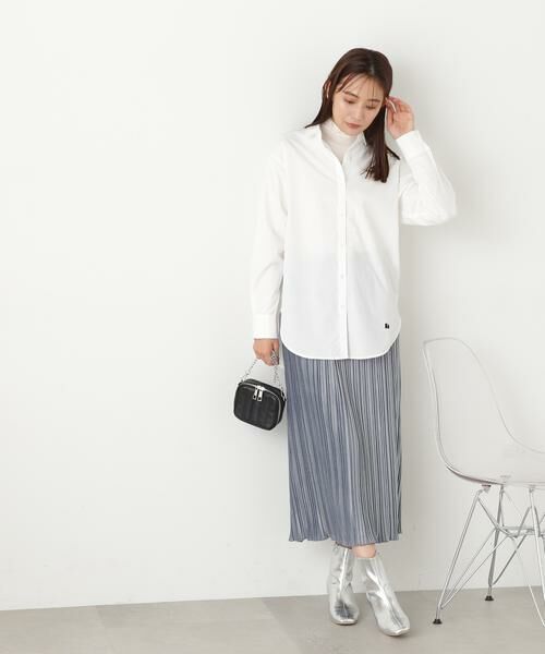 **N.Natural Beauty Basic / エヌ ナチュラルビューティーベーシック スカート | ベロアプリーツストレートスカート | 詳細4