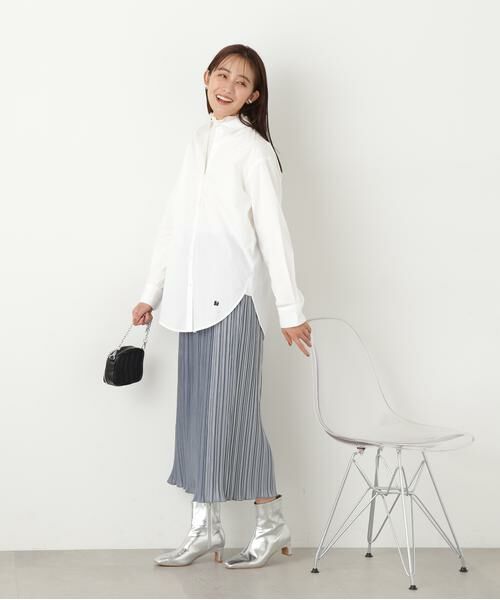 **N.Natural Beauty Basic / エヌ ナチュラルビューティーベーシック スカート | ベロアプリーツストレートスカート | 詳細5