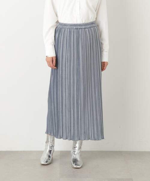 **N.Natural Beauty Basic / エヌ ナチュラルビューティーベーシック スカート | ベロアプリーツストレートスカート | 詳細7