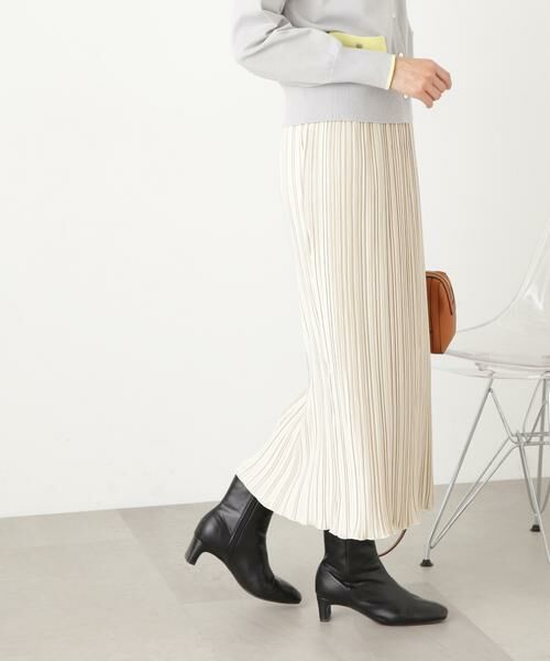 **N.Natural Beauty Basic / エヌ ナチュラルビューティーベーシック スカート | ベロアプリーツストレートスカート | 詳細14