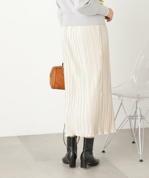 **N.Natural Beauty Basic / エヌ ナチュラルビューティーベーシック スカート | ベロアプリーツストレートスカート | 詳細15