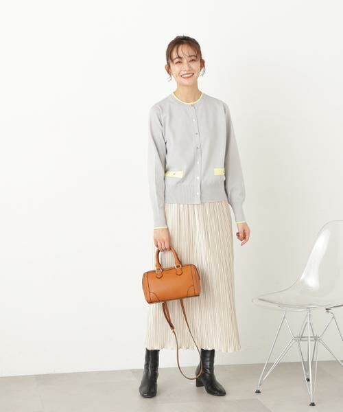 **N.Natural Beauty Basic / エヌ ナチュラルビューティーベーシック スカート | ベロアプリーツストレートスカート | 詳細17