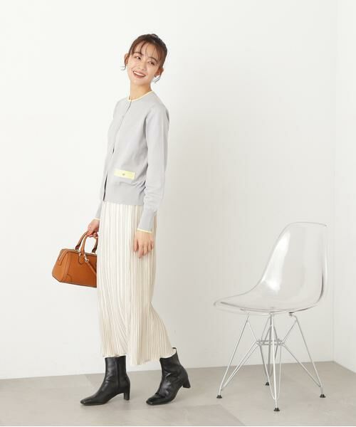 **N.Natural Beauty Basic / エヌ ナチュラルビューティーベーシック スカート | ベロアプリーツストレートスカート | 詳細18