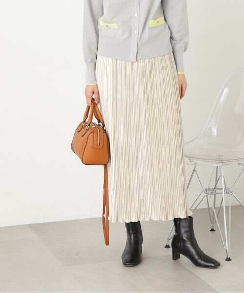 **N.Natural Beauty Basic / エヌ ナチュラルビューティーベーシック スカート | ベロアプリーツストレートスカート | 詳細19