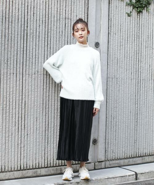 **N.Natural Beauty Basic / エヌ ナチュラルビューティーベーシック スカート | ベロアプリーツストレートスカート | 詳細25