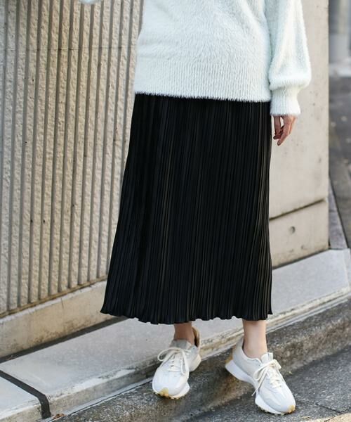 **N.Natural Beauty Basic / エヌ ナチュラルビューティーベーシック スカート | ベロアプリーツストレートスカート | 詳細28