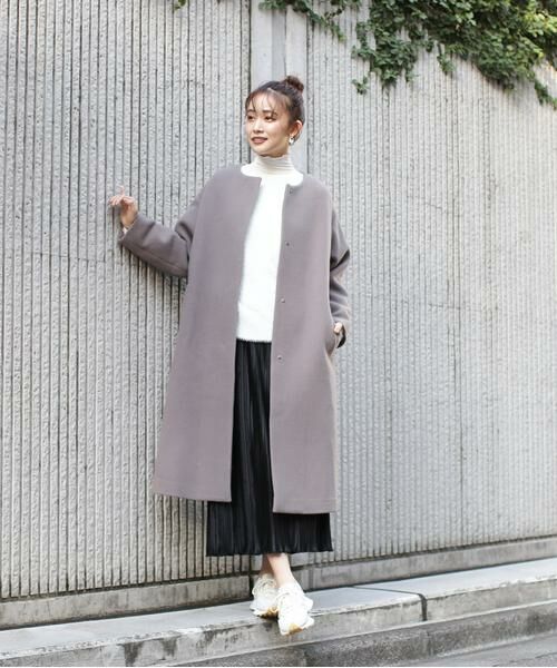 **N.Natural Beauty Basic / エヌ ナチュラルビューティーベーシック スカート | ベロアプリーツストレートスカート | 詳細29