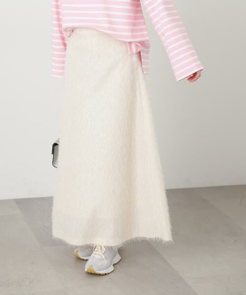 ＊＊N.Natural Beauty Basic / エヌ ナチュラルビューティーベーシック スカート | ラメフリンジスカート | 詳細4