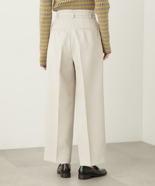 ＊＊N.Natural Beauty Basic / エヌ ナチュラルビューティーベーシック パンツ | ウォッシャブルベルト付ワイドパンツ《S Size Line》 | 詳細22