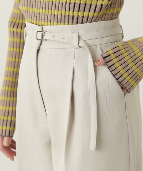 ＊＊N.Natural Beauty Basic / エヌ ナチュラルビューティーベーシック パンツ | ウォッシャブルベルト付ワイドパンツ《S Size Line》 | 詳細23