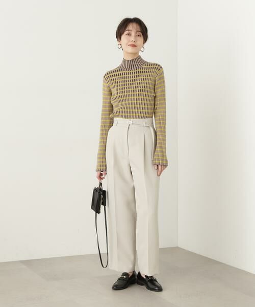 ＊＊N.Natural Beauty Basic / エヌ ナチュラルビューティーベーシック パンツ | ウォッシャブルベルト付ワイドパンツ《S Size Line》 | 詳細17