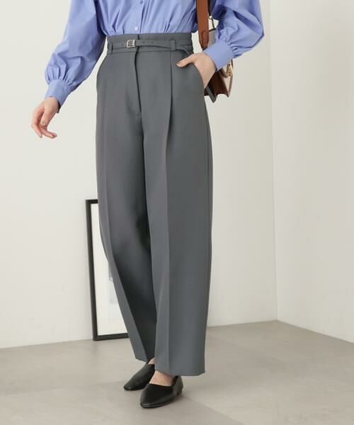 ＊＊N.Natural Beauty Basic / エヌ ナチュラルビューティーベーシック パンツ | ウォッシャブルベルト付ワイドパンツ《S Size Line》 | 詳細28