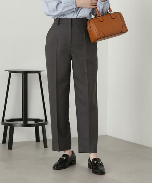 **N.Natural Beauty Basic / エヌ ナチュラルビューティーベーシック パンツ | アンクルテーパードパンツ《S Size Line》(グレー1)