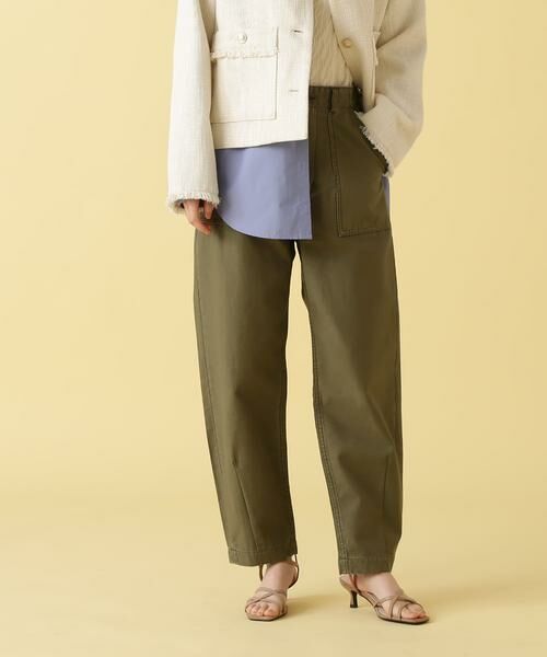 ＊＊N.Natural Beauty Basic / エヌ ナチュラルビューティーベーシック パンツ | カーブカーゴパンツ《S Size Line》（カーキ）