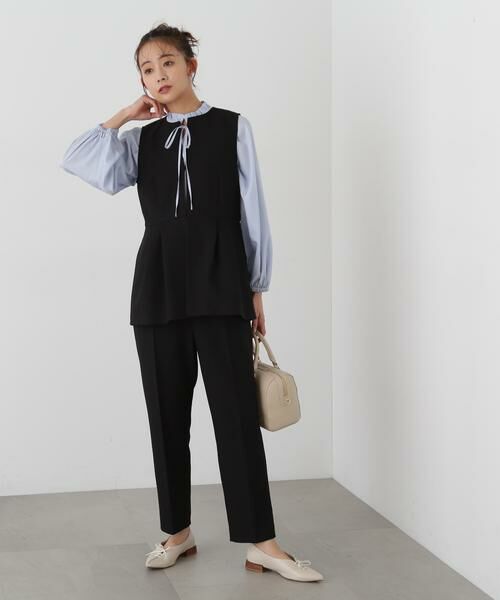 ＊＊N.Natural Beauty Basic / エヌ ナチュラルビューティーベーシック ワンピース | ペプラムジレセットアップ | 詳細7