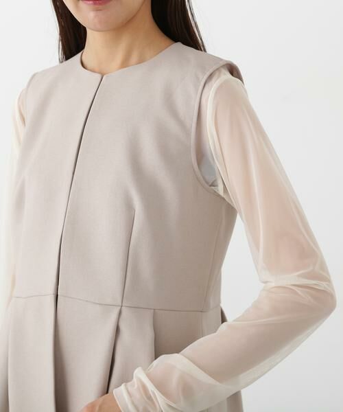 NATURALBEAUTYBASIC ペプラムジレ　セットアップ N.（N. Natural Beauty Basic）（エヌエヌナチュラル