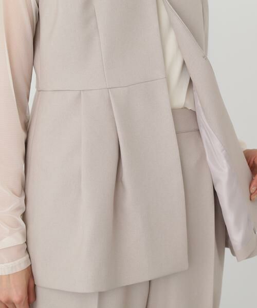 NATURALBEAUTYBASIC ペプラムジレ　セットアップ NATURAL BEAUTY BASIC｜ペプラムジレ SET UP | Rakuten Fashion