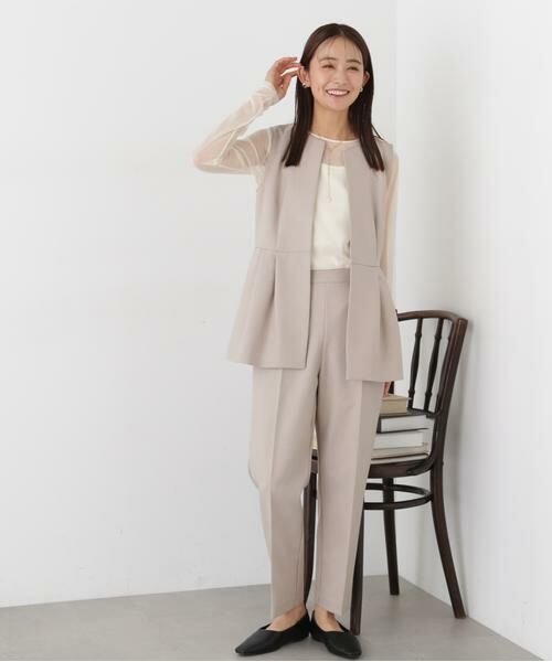 ＊＊N.Natural Beauty Basic / エヌ ナチュラルビューティーベーシック ワンピース | ペプラムジレセットアップ | 詳細15