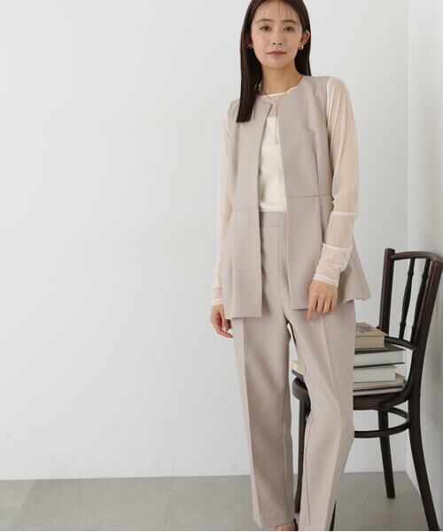 ＊＊N.Natural Beauty Basic / エヌ ナチュラルビューティーベーシック ワンピース | ペプラムジレセットアップ | 詳細17