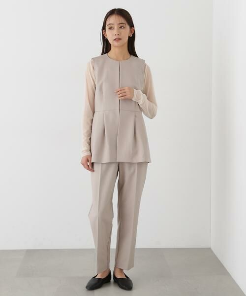 NATURALBEAUTYBASIC ペプラムジレ　セットアップ NATURAL BEAUTY BASIC｜ペプラムジレ SET UP | Rakuten Fashion