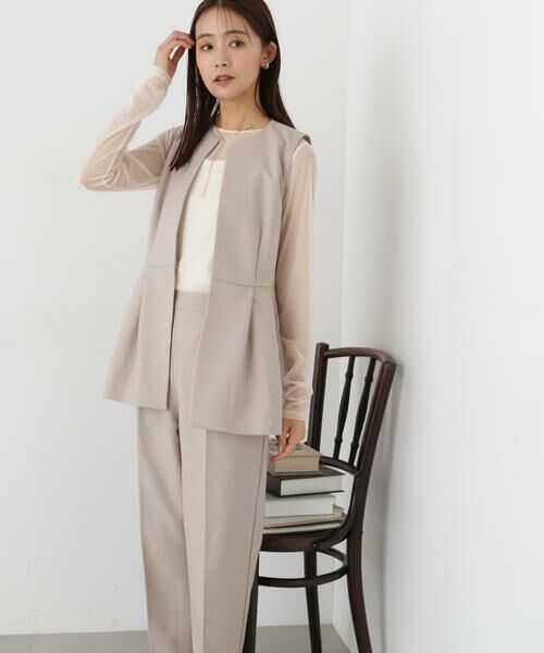 NATURALBEAUTYBASIC ペプラムジレ　セットアップ ペプラムジレ SET UP | NATURAL BEAUTY BASIC（ナチュラル