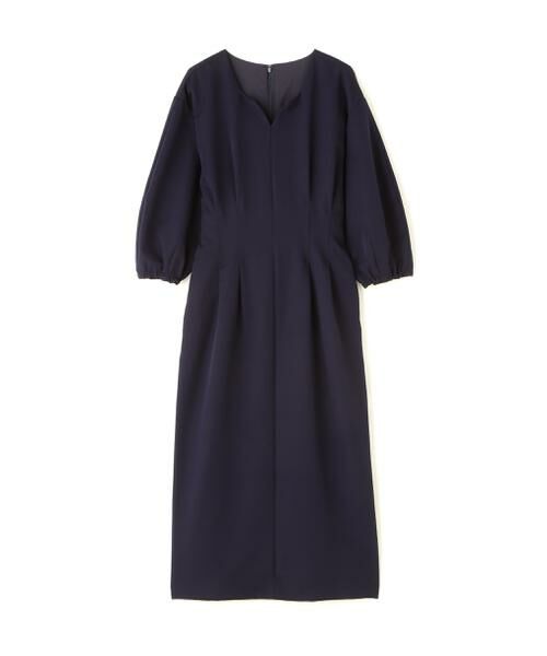 ＊＊N.Natural Beauty Basic / エヌ ナチュラルビューティーベーシック ワンピース | ウエストタックキーネックワンピース | 詳細1