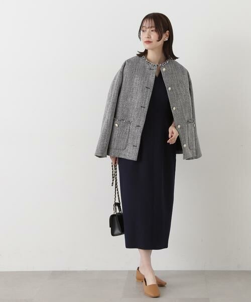 ＊＊N.Natural Beauty Basic / エヌ ナチュラルビューティーベーシック ワンピース | ウエストタックキーネックワンピース | 詳細9