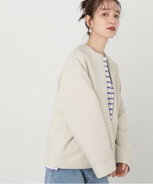 ＊＊N.Natural Beauty Basic / エヌ ナチュラルビューティーベーシック ブルゾン | ノーカラーダンボールブルゾン《S Size Line》 | 詳細12