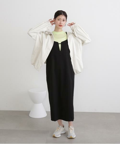 ＊＊N.Natural Beauty Basic / エヌ ナチュラルビューティーベーシック ブルゾン | フード付きミディパーカー | 詳細4