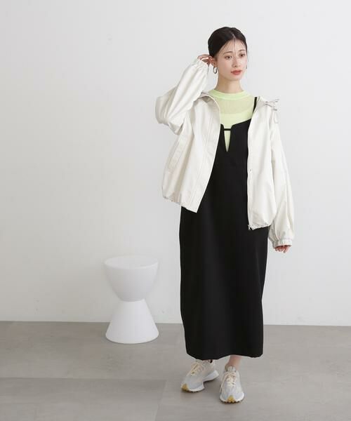 ＊＊N.Natural Beauty Basic / エヌ ナチュラルビューティーベーシック ブルゾン | フード付きミディパーカー | 詳細5