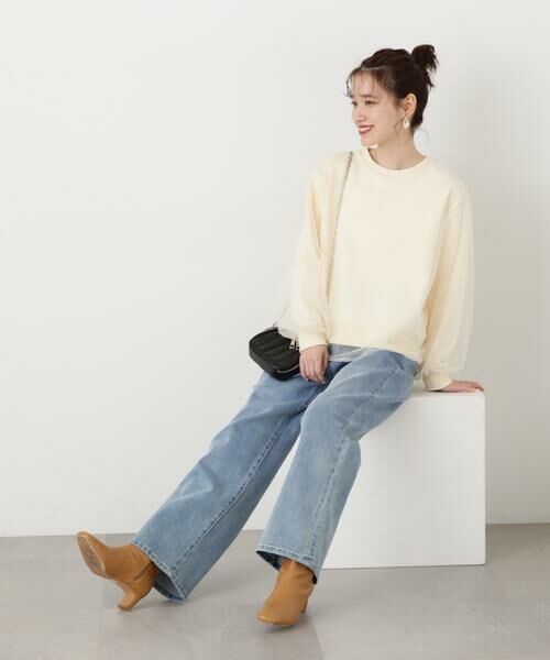 ＊＊N.Natural Beauty Basic / エヌ ナチュラルビューティーベーシック カットソー | チュールレイヤースウェット | 詳細4