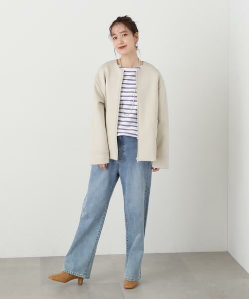 **N.Natural Beauty Basic / エヌ ナチュラルビューティーベーシック カットソー | バスクボーダーTシャツ | 詳細10