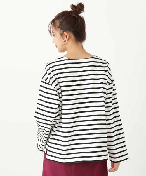 **N.Natural Beauty Basic / エヌ ナチュラルビューティーベーシック カットソー | バスクボーダーTシャツ | 詳細30