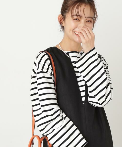 **N.Natural Beauty Basic / エヌ ナチュラルビューティーベーシック カットソー | バスクボーダーTシャツ | 詳細22