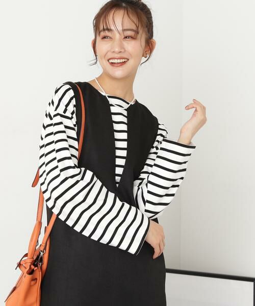 **N.Natural Beauty Basic / エヌ ナチュラルビューティーベーシック カットソー | バスクボーダーTシャツ | 詳細23