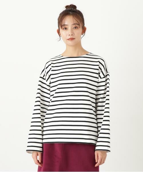 **N.Natural Beauty Basic / エヌ ナチュラルビューティーベーシック カットソー | バスクボーダーTシャツ | 詳細29